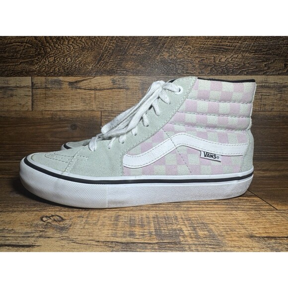 Vans Sk8-Hi Pro Checkerboard High Top Sneakers Men’s 7 / Women’s 8.5 - Picture 8 of 10